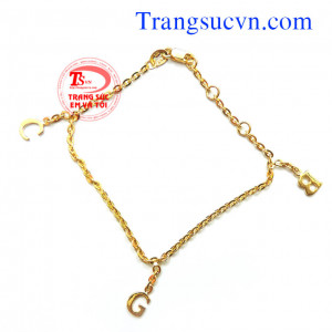 Lắc chữ vàng kiểu