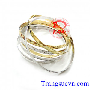 Vòng tuần vàng tây 2 màu