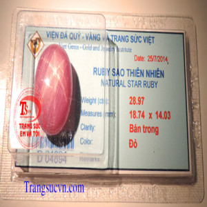 Ruby sao việt nam