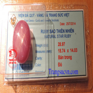 Ruby sao việt nam