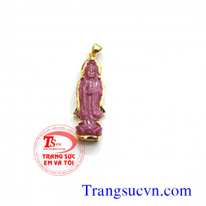 Mặt phật quan âm bọc vàng