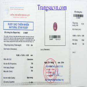  Ruby sao lục yên việt nam