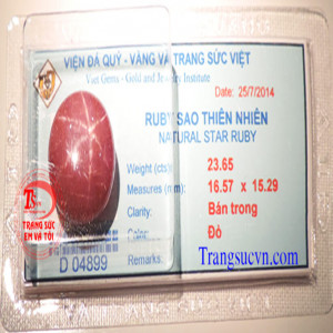 Ruby sao thiên nhiên đẹp