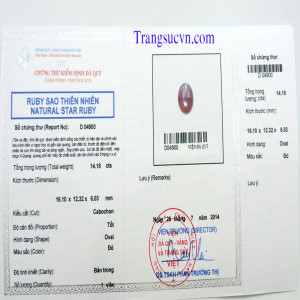 Ruby sao tự nhiên