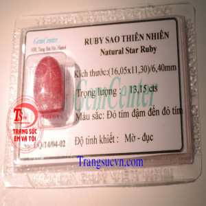 Đá Quý ruby sao tự nhiên