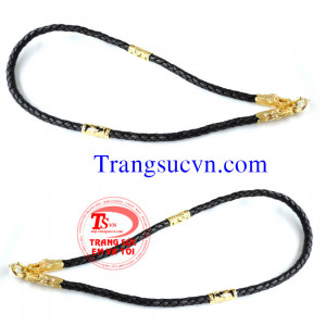 Dây da bọc đầu rồng mắt đỏ