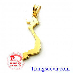 Bản đồ việt nam bằng vàng