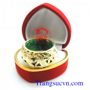 Nhẫn nam rồng cẩm thạch