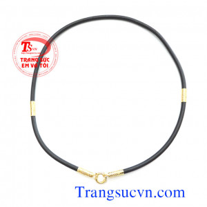 Dây cao su chạm rồng vàng