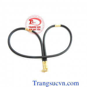 Dây cao su chạm rồng vàng tây 10k