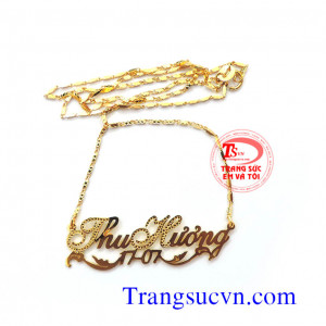 Dây chuyền chữ theo tên đệm và tên