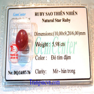 Ruby sao việt nam,Ruby tự nhiên,natural star ruby,ruby thien nhien,ruby luc yen,ruby dep,ruby 6 canh,ruby viet nam,ruby ep vi kiểm định,ruby sao,ruby gia tot,ruby viet,da quy ruby,ruby,da,giá,kiểm định,ruby,sao đẹp,ruby nét,ruby vàng