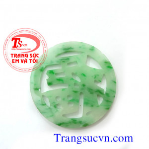 Mặt ngọc phỉ thúy bọc vàng hoặc bọc bạc sang trọng