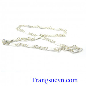 Dây chuyền bạc bản dẹp 