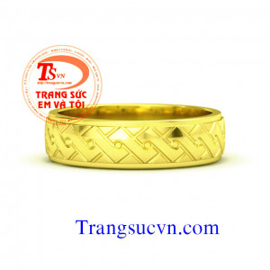 Nhẫn nam vàng tây 14k
