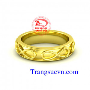 Nhẫn nam vàng tây 14k chuẩn chất lượng