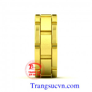 Nhẫn nam vàng tây 14k