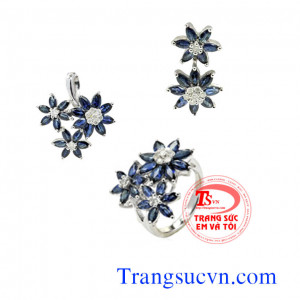 Saphir bộ vàng tây đẹp