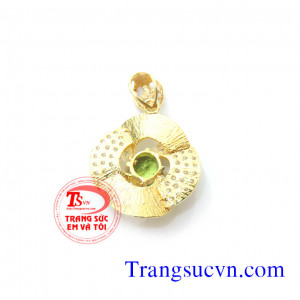 Mặt dây đá peridot thiên nhiên