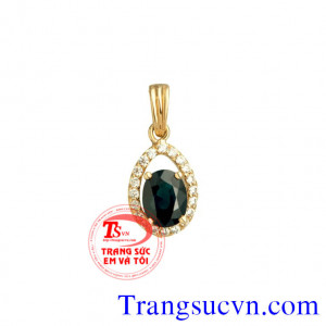 Mặt dây Đá Saphir thuên nhiên