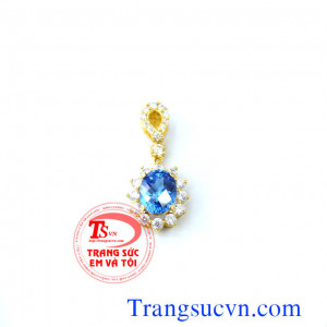 Mặt đá topaz mặt dây