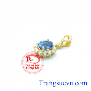 Mặt đá topaz mặt dây