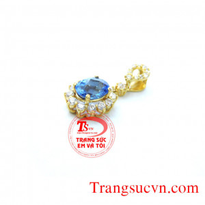 Mặt đá topaz mặt dây