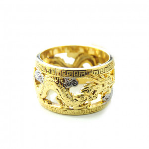 Nhẫn rồng vàng lồng vàng 10k