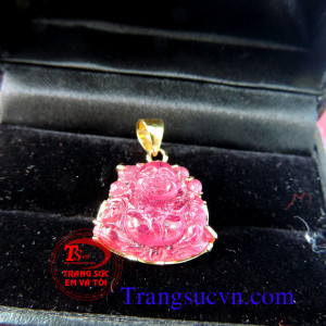 Phật ruby bọc vàng tây 10k,Mặt dây Phật saphir thiên nhiên vàng 10k,mat day mat phat,mat day,mat ngoc,mat da quy,mat tu nhien