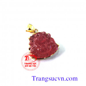 Phật ruby bọc vàng tây 10k,Mặt dây Phật saphir thiên nhiên vàng 10k,mat day mat phat,mat day,mat ngoc,mat da quy,mat tu nhien