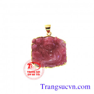 Mặt dây Phật saphir thiên nhiên vàng 10k,mat day mat phat,mat day,mat ngoc,mat da quy,mat tu nhien