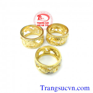 Nhẫn nam rồng,phượng,hổ 