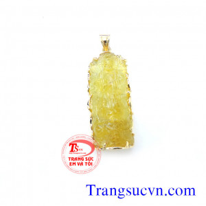 Mặt dây phật Berine vàng tây