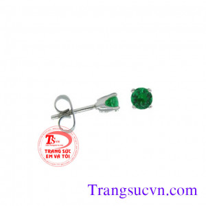 Hoa tai,doi bong tai,doi hoa tai,hoa tai da emerald,hoa tai ngoc luc bao,hoa ta dep,emerald,cặp bông tai,nu vang tay,nu đeo tai
