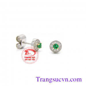Cặp nụ emerald tròn