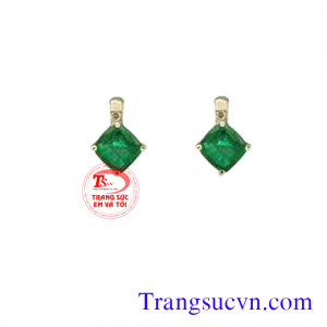 Hoa tai,doi bong tai,doi hoa tai,hoa tai da emerald,hoa tai ngoc luc bao,hoa ta dep,emerald,cặp bông tai,nu vang tay,nu đeo tai