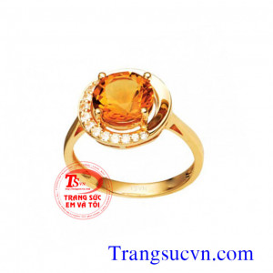 Nhẫn vàng nữ sapphire đẹp
