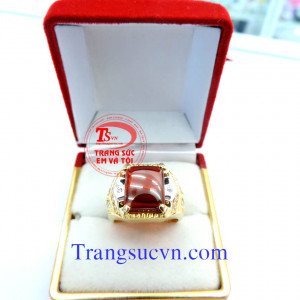 Loại sản phẩm: Nhẫn nam vàng tây  Thương Hiệu: Trang Sức Em Và Tôi  Loại vàng: Vàng tây 10k  - Trọng lượng vàng: ?  - Size tay: ?  Loại đá: Đá Tổng hợp.  - Số lượng: 01 Viên  Bảo hành: Có  Phạm vi bán: Toàn Quốc  Thanh toán: Thanh toán khi nhận hàng  (Thờ