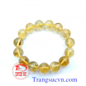 Vòng tay đá thạch anh vàng