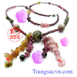 Vòng cổ đá Tuormaline