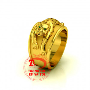 Nhẫn nam báo vàng tây