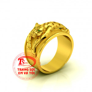 Nhẫn nam báo vàng tây