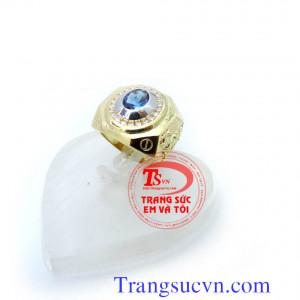 Nhẫn đá topaz ngựa vàng,nhẫn nam vang tay gia re,nhẫn nam vang tay10k,nhẫn nam vàng tay 14k,nhẫn nam đẹp