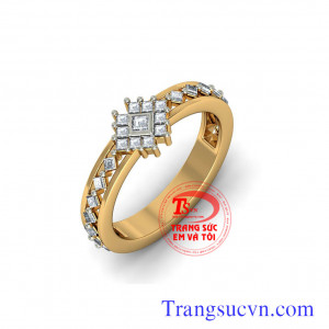 Nhẫn nữ kim cương đẹp