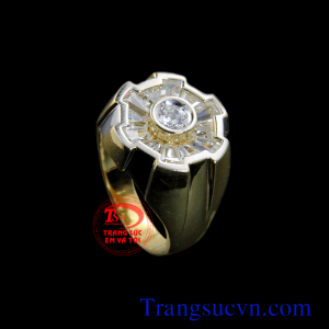 Với người làm trong nhà nước hay văn phòng thì chiếc Nhẫn kim cương nam phù hợp không quá to văn phòng rất hợp