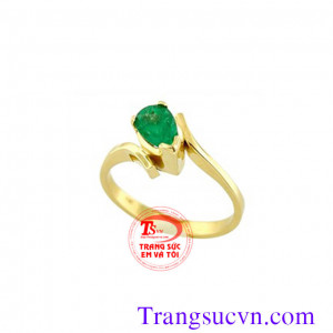 nhan,nu, emerald,nhan nu vang,nhan nu dep,vang tay,ý 18k,nhẫn dá quý