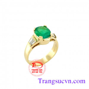 nhan,nu, emerald,nhan nu vang,nhan nu dep,vang tay,ý 18k,nhẫn dá quý