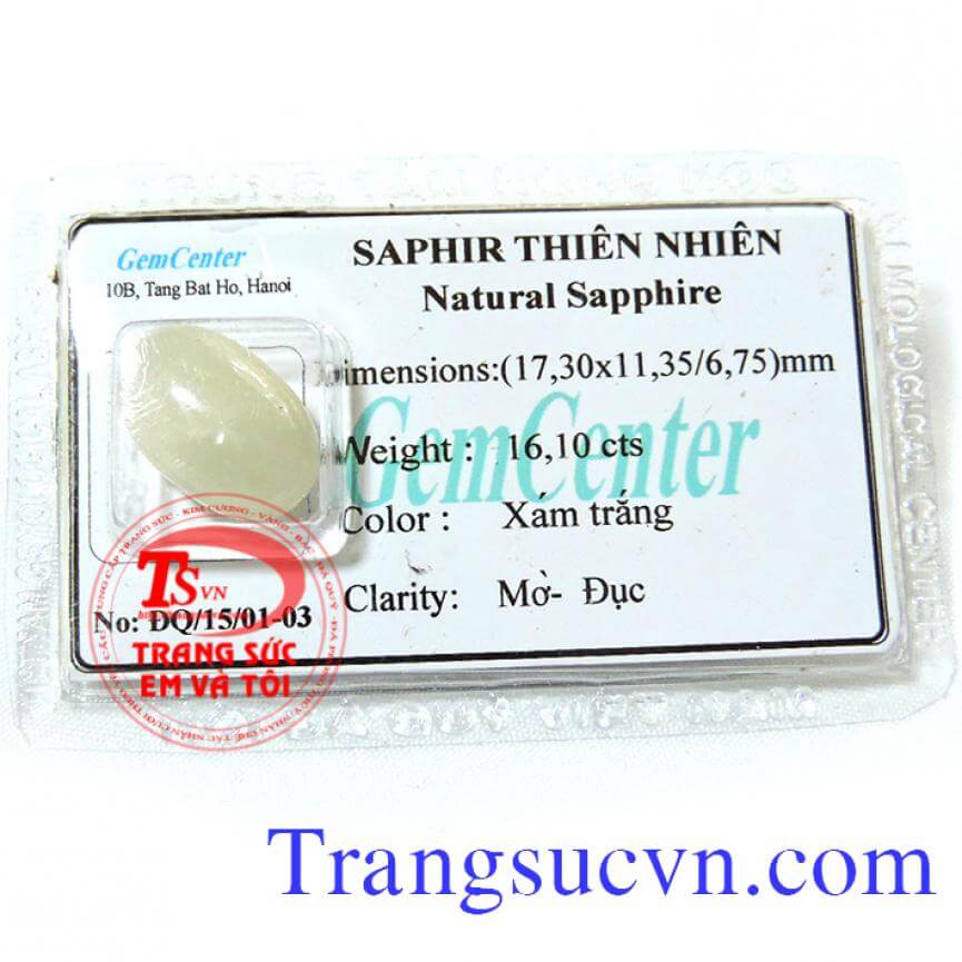 Saphir trắng trong Đá tự nhiên
