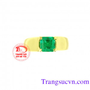 Nhẫn nam mặt đá xanh mệnh hỏa