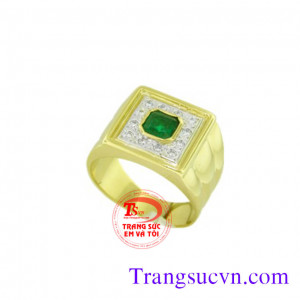 Nếu bạn luôn mang Emerald bên mình khi làm việc, nó sẽ giúp cải thiện trí nhớ và tăng cường khả năng trí tuệ. Nhẫn vàng 14k -đá emerald thiên nhiên